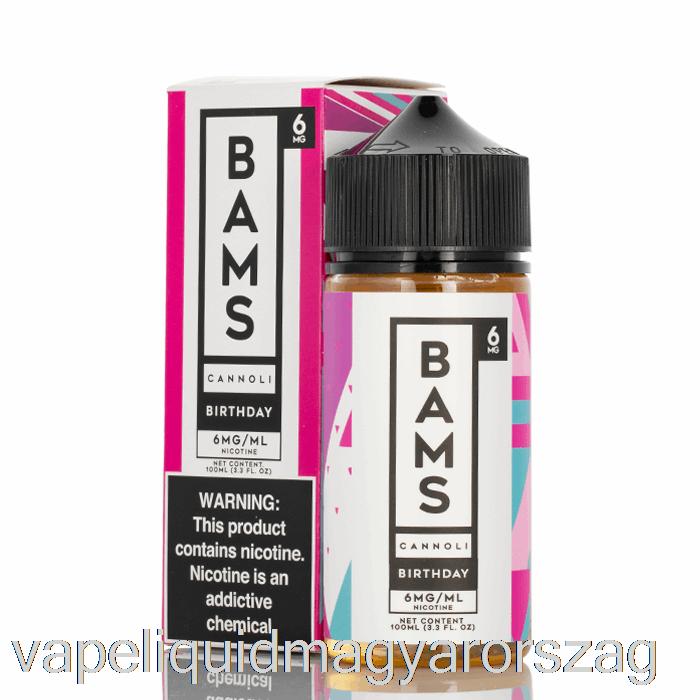 Születésnapi Cannoli - Bam Bam's Cannoli - 100ml 3mg Vape Toll